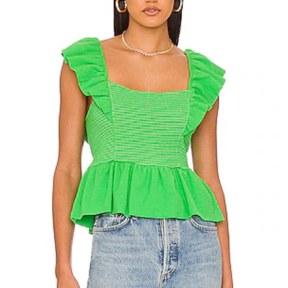 NATION LTD JENNY RUFFLE TOP / SIZE SMALL / EXCELLENT COND.